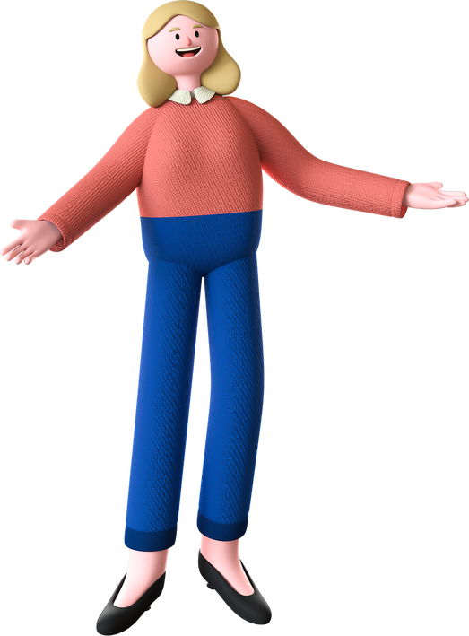 Simple Friend 3D Female Teacher Without Object 01